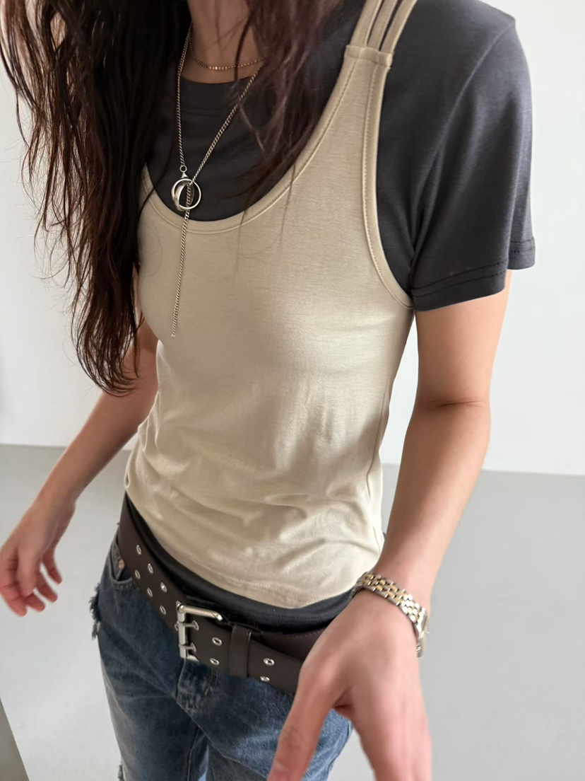 MINIMUZE韓國代購女士新品職業26春夏人氣時尚熱賣吊帶背心MINIMUZE吊帶/背心