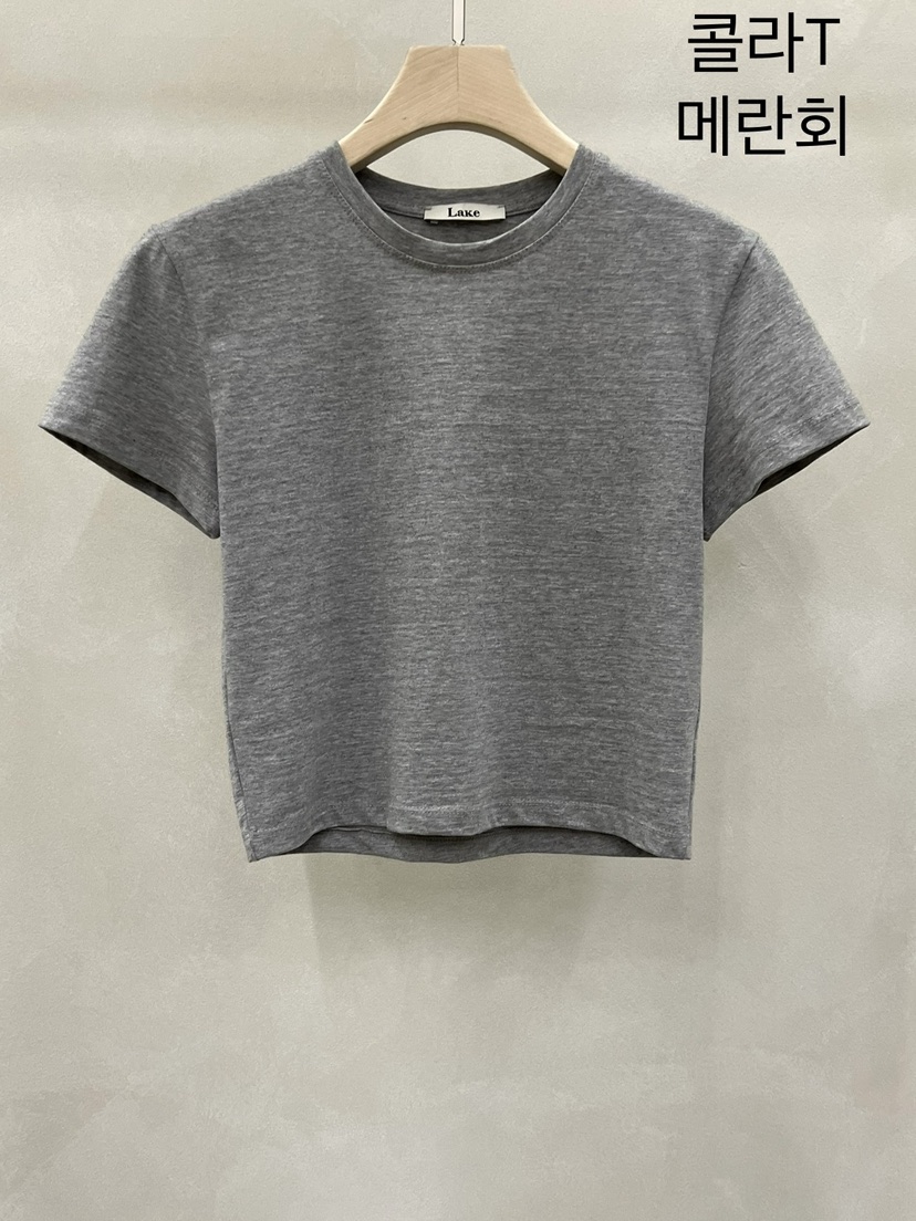 LAKE-A韓國直郵女士新品時尚熱賣人氣26春夏休閑職業T恤Lake sideT恤圖色2