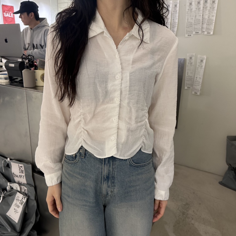 LOVE YOU SO MUCH/MORE THAN YESTERDAY東大門實拍女裝新款推薦襯衫蕾絲衫LYSM/MORE THAN YESTERDAY襯衫/蕾絲衫圖色1