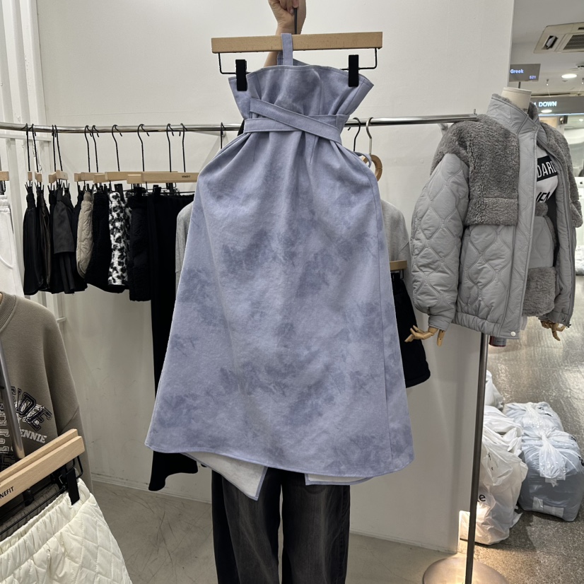 VENEFIT東大門代購女士新款職業時尚推薦人氣真品長裙含腰帶VENEFIT/JENNIE長裙