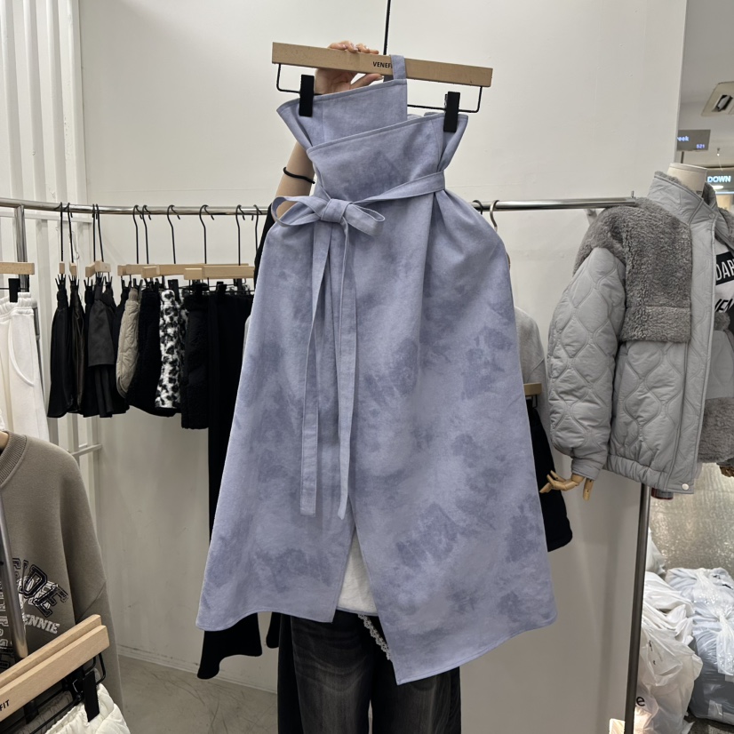 VENEFIT東大門代購女士新款職業時尚推薦人氣真品長裙含腰帶VENEFIT/JENNIE長裙圖色1