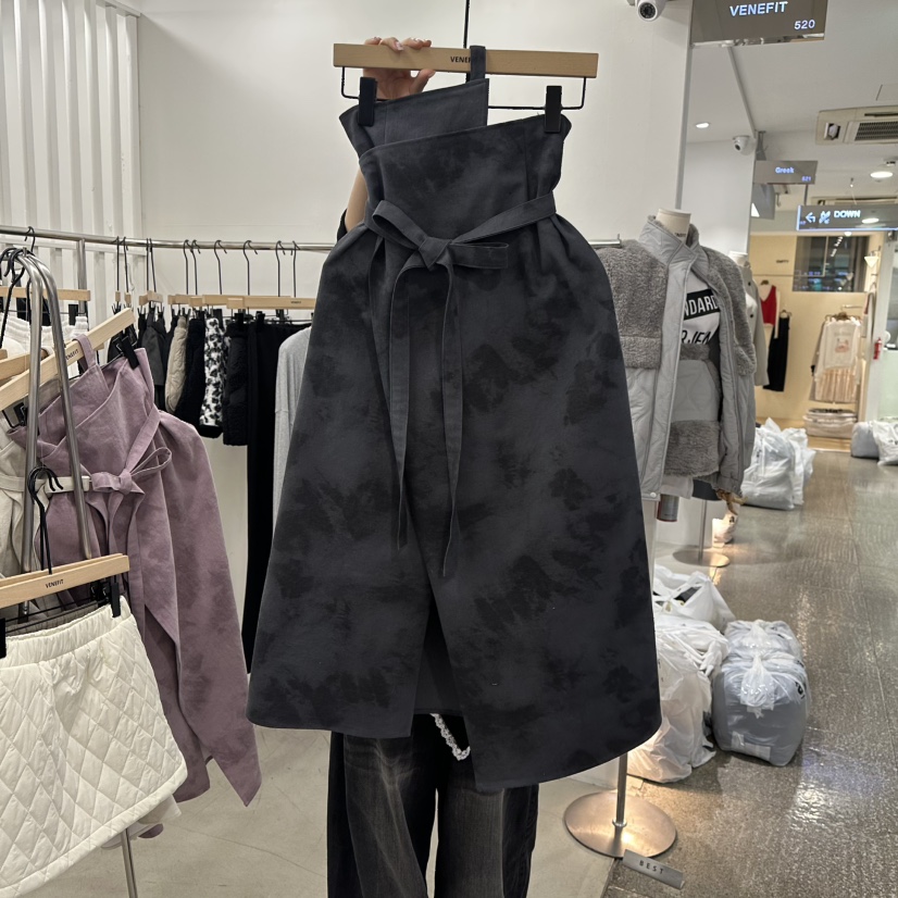 VENEFIT東大門代購女士新款職業時尚推薦人氣真品長裙含腰帶VENEFIT/JENNIE長裙圖色4