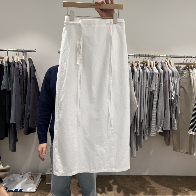 SELF SERVICE韓國直郵女士新品時尚人氣職業長裙含腰繩棉SELF SERVICE長裙圖色1