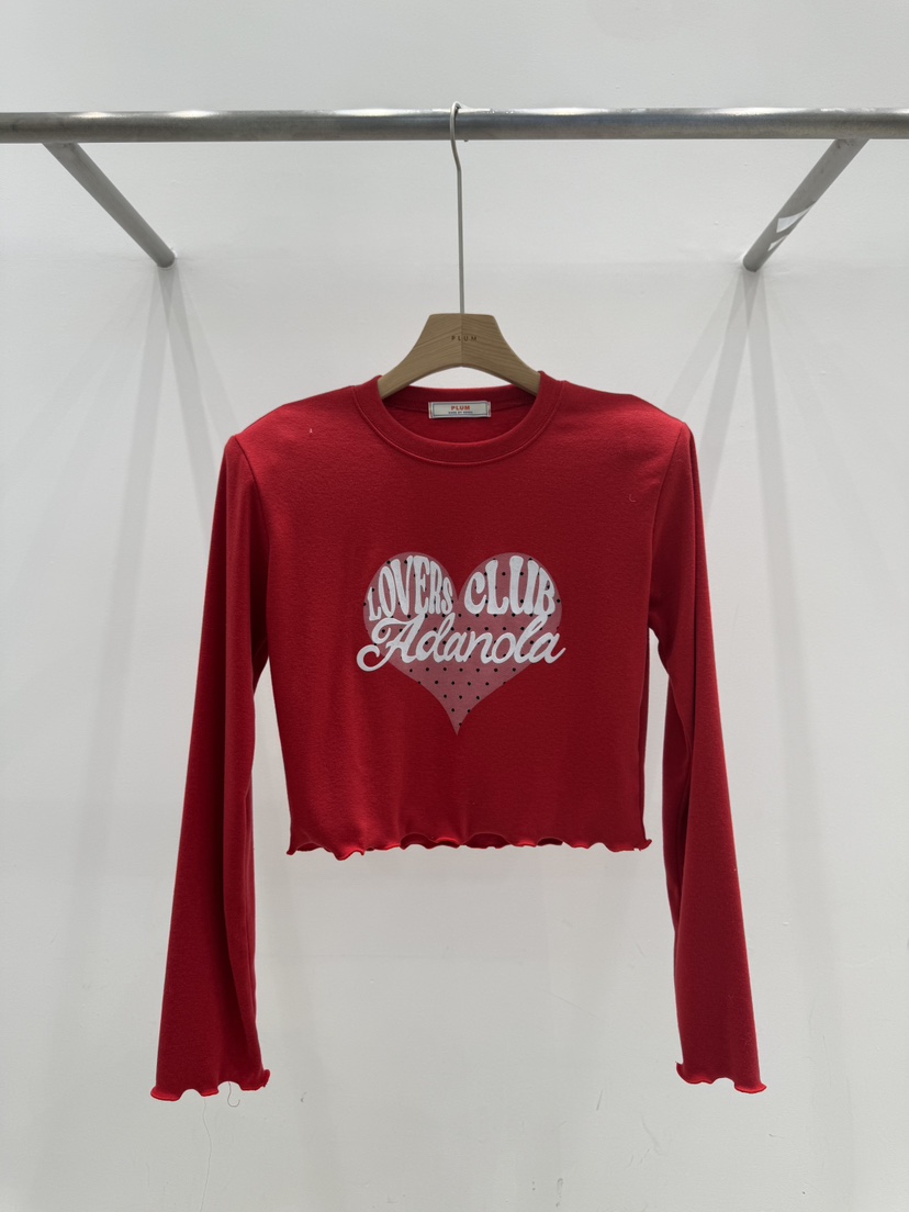 PLUM-Q/IFYOUSAYSO東大門實拍女士新品真品26春夏長袖T恤PLUM-Q/IFYOUSAYSO長袖T恤圖色2