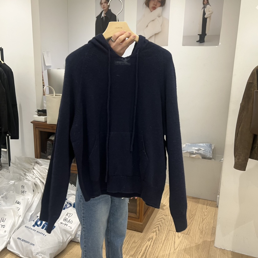 OURIN/THIS IS東大門代購女裝新款職業針織衫連帽針織衫OURIN/THIS IS針織衫圖色2