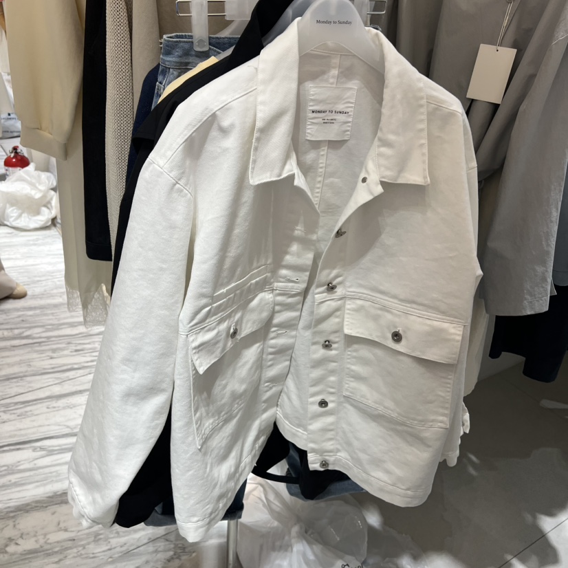 MONDAY TO SUNDAY東大門實拍女裝新款熱賣26春夏夾克口袋MONDAY TO SUNDAY夾克圖色1