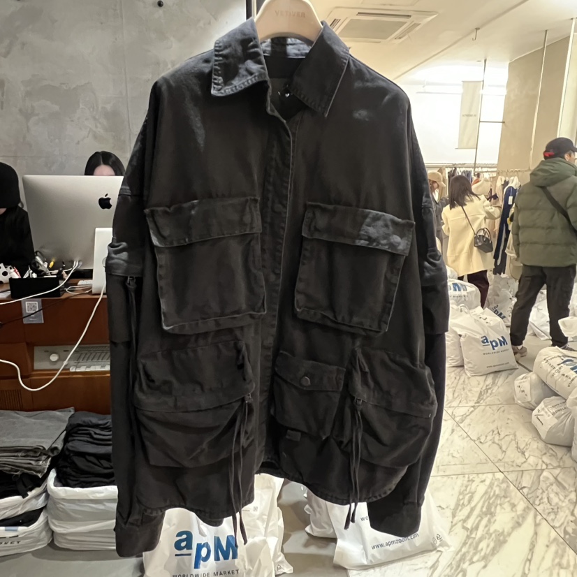 THE VETIVER-A東大門直郵女裝新品時尚真品人氣夾克口袋VETIVER夾克圖色1