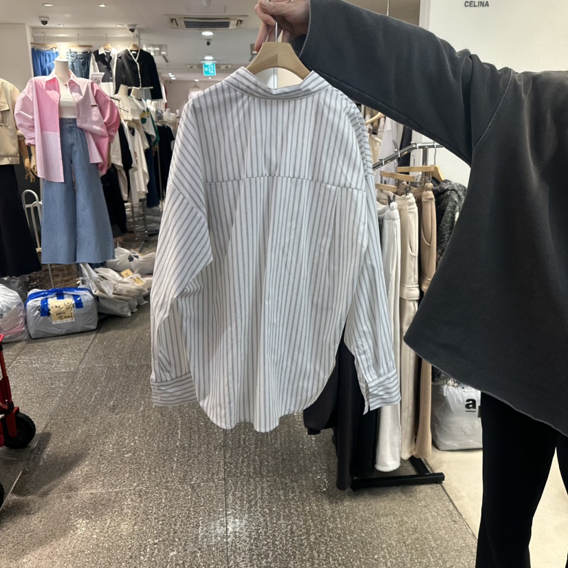 CELINA東大門實拍女裝新款時尚休閑26春夏推薦襯衫蕾絲衫CELI_NA襯衫/蕾絲衫