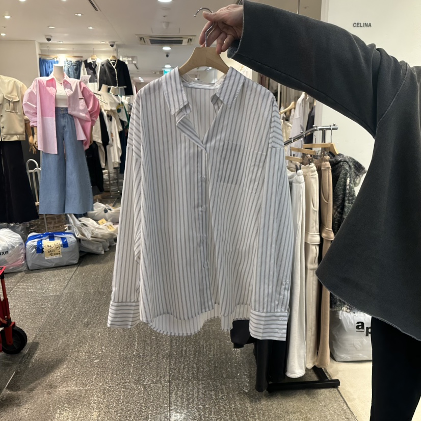 CELINA東大門實拍女裝新款時尚休閑26春夏推薦襯衫蕾絲衫CELI_NA襯衫/蕾絲衫圖色2