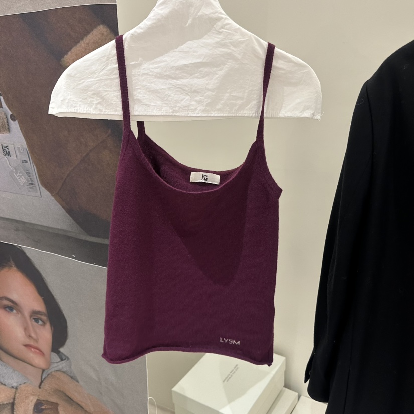 LOVE YOU SO MUCH/MORE THAN YESTERDAY韓國代購女士新款熱賣吊帶背心LYSM/MORE THAN YESTERDAY吊帶/背心圖色3