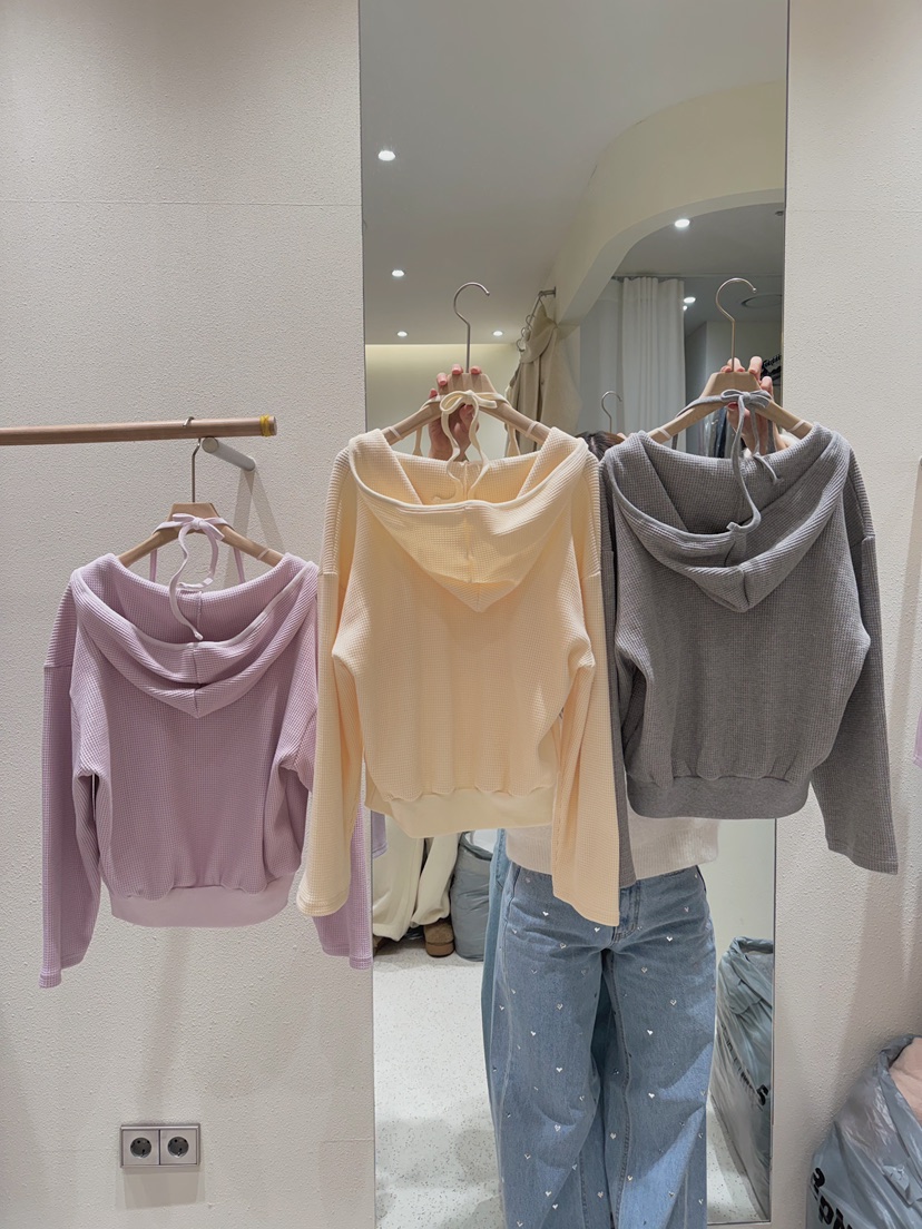 MARKE-P東大門代購女士新品職業26春夏熱賣人氣衛衣華夫格MARKE-P衛衣