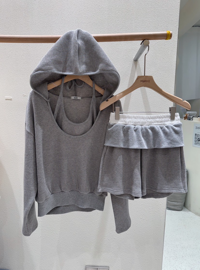 MARKE-P東大門代購女士新品職業26春夏熱賣人氣衛衣華夫格MARKE-P衛衣