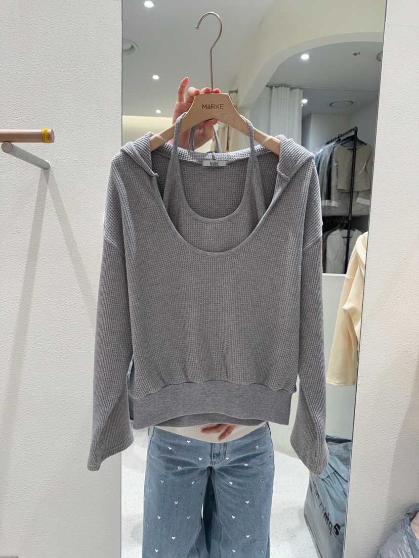 MARKE-P東大門代購女士新品職業26春夏熱賣人氣衛衣華夫格MARKE-P衛衣圖色3