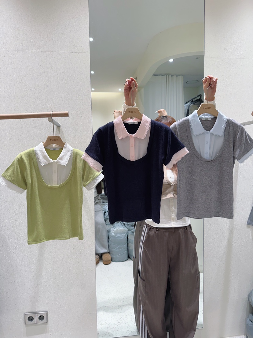 MARKE-P東大門實拍女裝新款人氣職業26春夏休閑時尚推薦T恤MARKE-PT恤