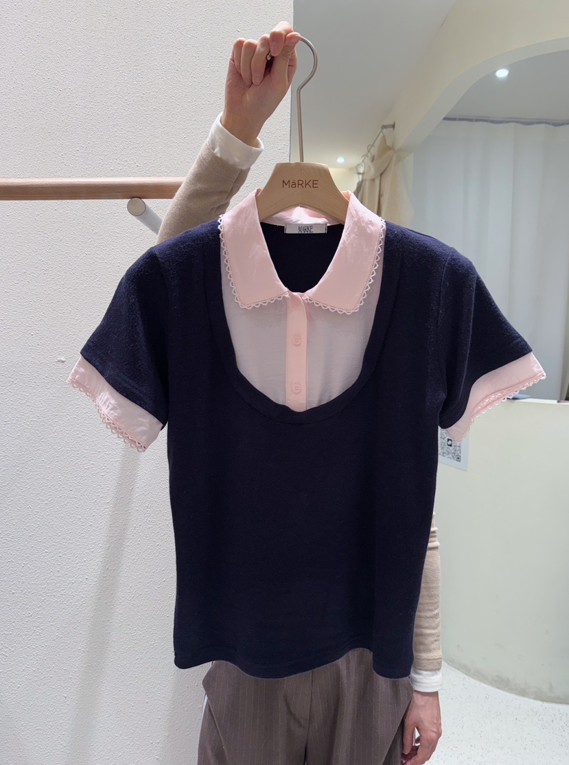 MARKE-P東大門實拍女裝新款人氣職業26春夏休閑時尚推薦T恤MARKE-PT恤圖色1