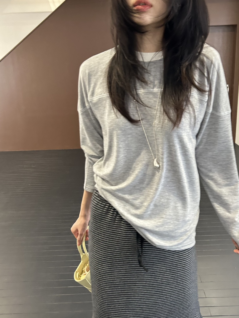 ME MO韓國代購女裝新品26春夏熱賣休閑人氣長袖T恤不含包ME MO長袖T恤