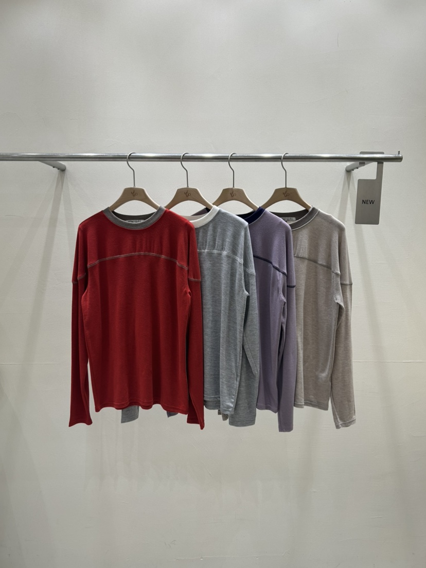 ME MO韓國代購女裝新品26春夏熱賣休閑人氣長袖T恤不含包ME MO長袖T恤