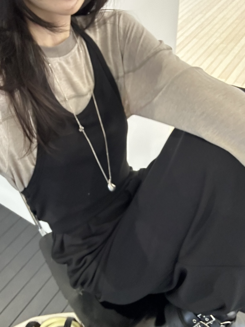 ME MO韓國直郵女士新品時尚真品連衣裙不含內搭系帶長款ME MO連衣裙