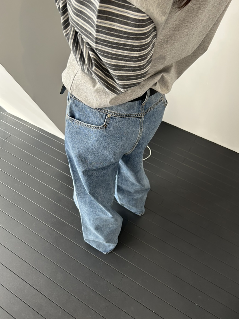 ME MO韓國代購女裝新款真品人氣休閑時尚推薦熱賣牛仔褲ME MO牛仔褲