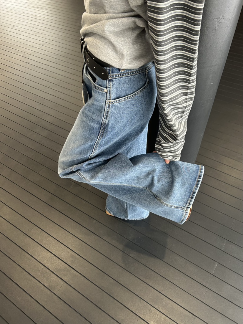 ME MO韓國代購女裝新款真品人氣休閑時尚推薦熱賣牛仔褲ME MO牛仔褲