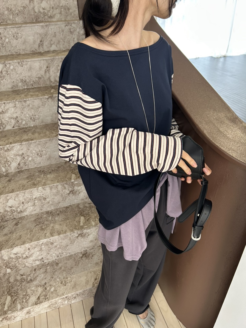 ME MO東大門代購女士新款休閑時尚熱賣推薦人氣26春夏長袖T恤ME MO長袖T恤