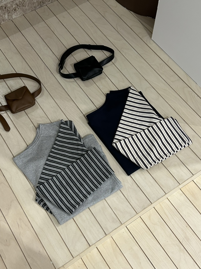 ME MO東大門代購女士新款休閑時尚熱賣推薦人氣26春夏長袖T恤ME MO長袖T恤