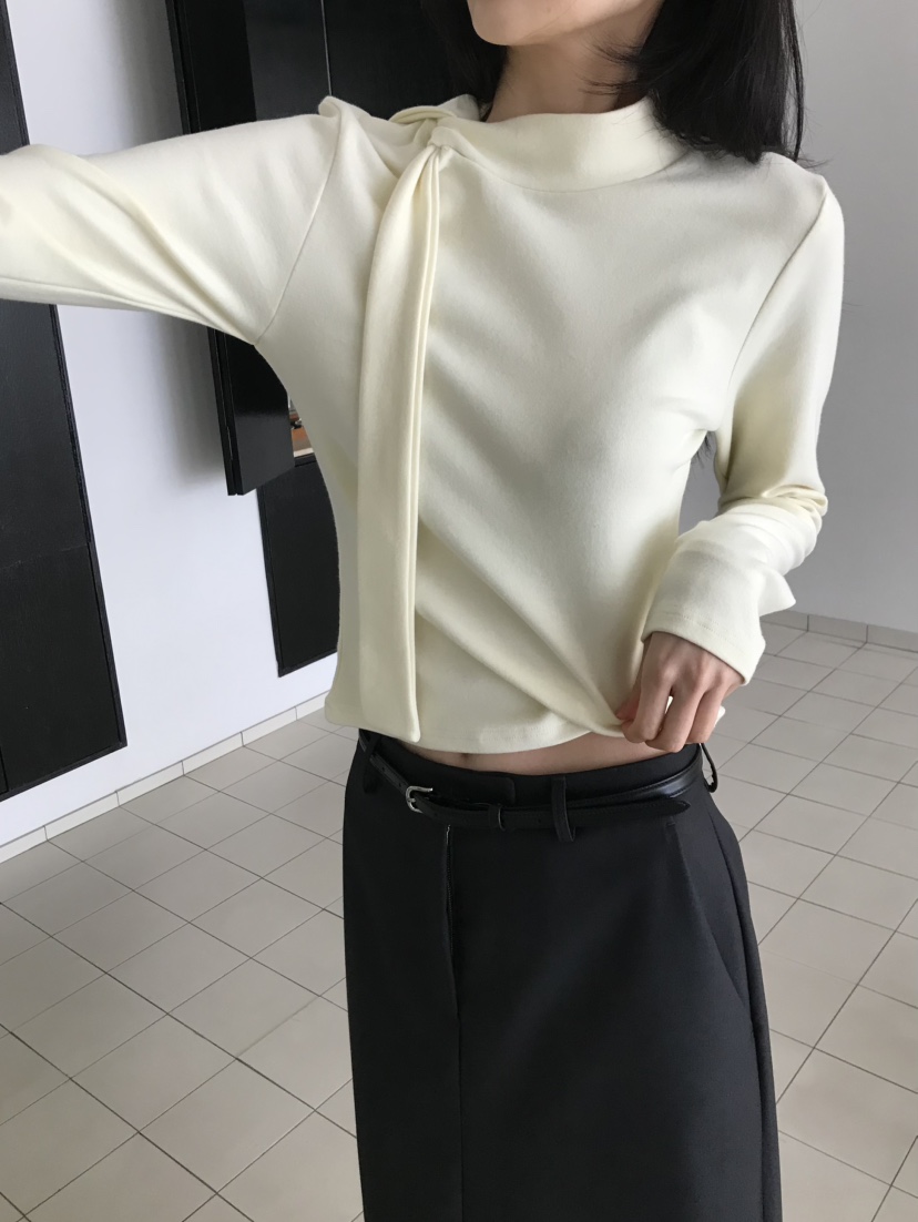 ME MO東大門實拍女裝新款職業時尚休閑26春夏真品長袖T恤ME MO長袖T恤