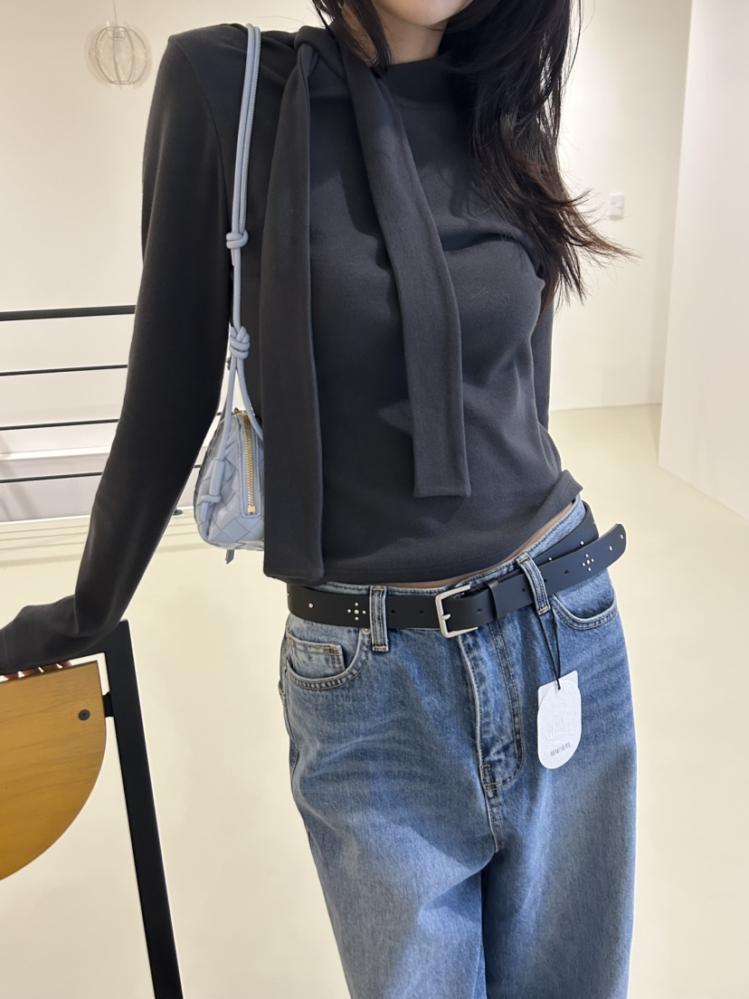 ME MO東大門實拍女裝新款職業時尚休閑26春夏真品長袖T恤ME MO長袖T恤