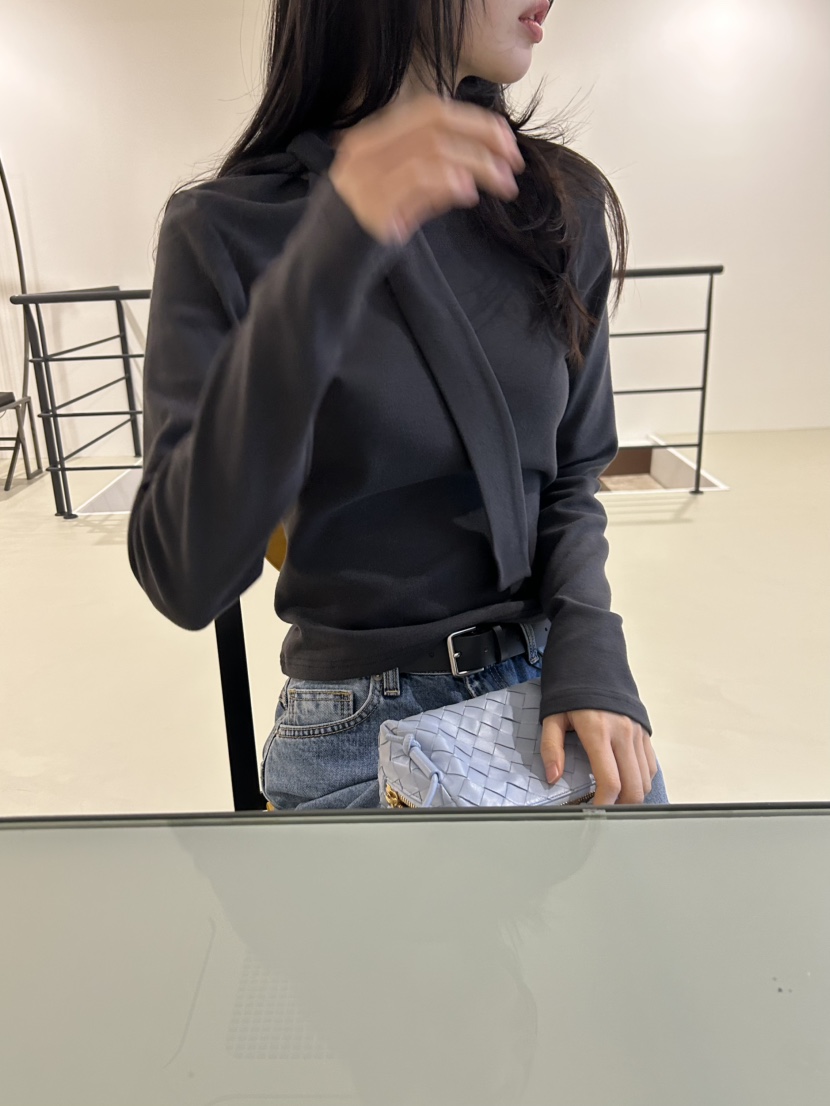 ME MO東大門實拍女裝新款職業時尚休閑26春夏真品長袖T恤ME MO長袖T恤