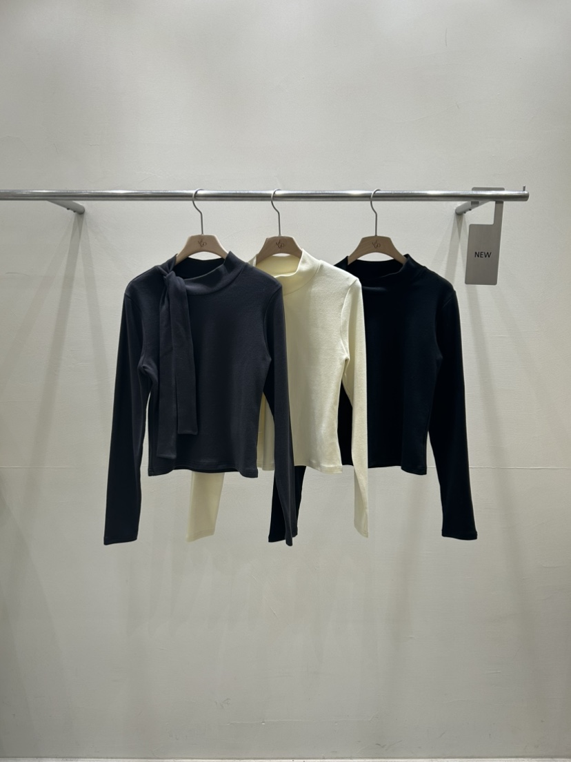 ME MO東大門實拍女裝新款職業時尚休閑26春夏真品長袖T恤ME MO長袖T恤