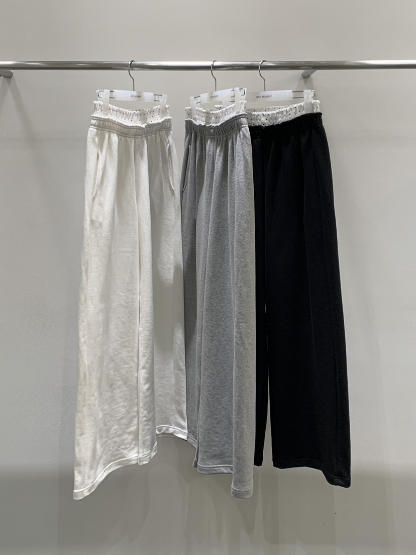 LOVE MOMENT韓國代購女裝新品真品推薦休閑休閑褲粗花呢LOVE MOMENT休閑褲