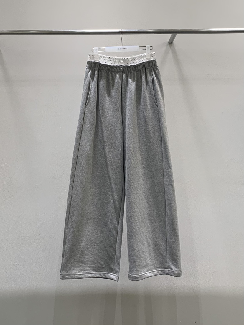 LOVE MOMENT韓國代購女裝新品真品推薦休閑休閑褲粗花呢LOVE MOMENT休閑褲圖色1