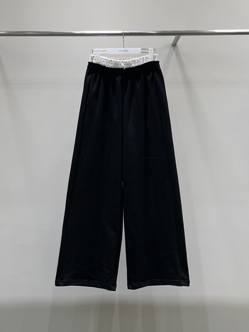 LOVE MOMENT韓國代購女裝新品真品推薦休閑休閑褲粗花呢LOVE MOMENT休閑褲圖色3