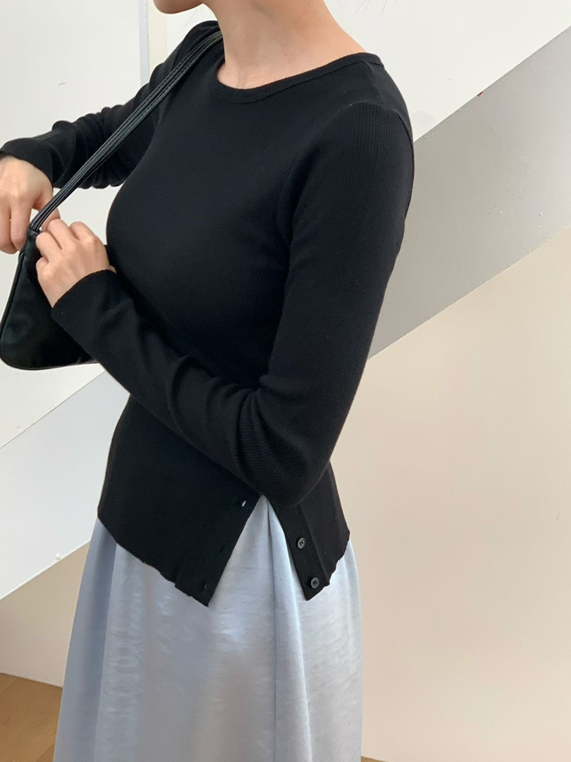 BINUS韓國代購女士新款休閑真品熱賣職業26春夏人氣長袖T恤BINUS長袖T恤