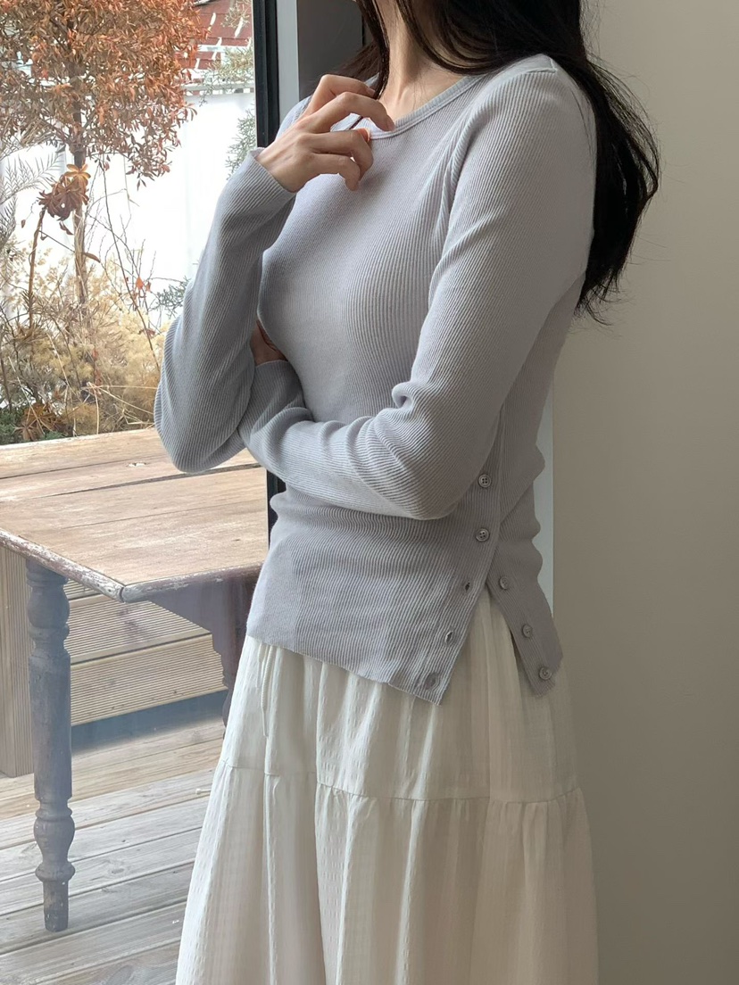 BINUS韓國代購女士新款休閑真品熱賣職業26春夏人氣長袖T恤BINUS長袖T恤