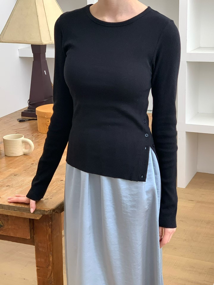 BINUS韓國代購女士新款休閑真品熱賣職業26春夏人氣長袖T恤BINUS長袖T恤圖色2