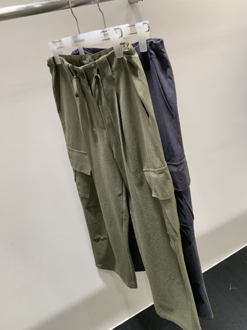 LOVE MOMENT東大門直郵女士新款職業推薦休閑褲工裝褲復古LOVE MOMENT休閑褲