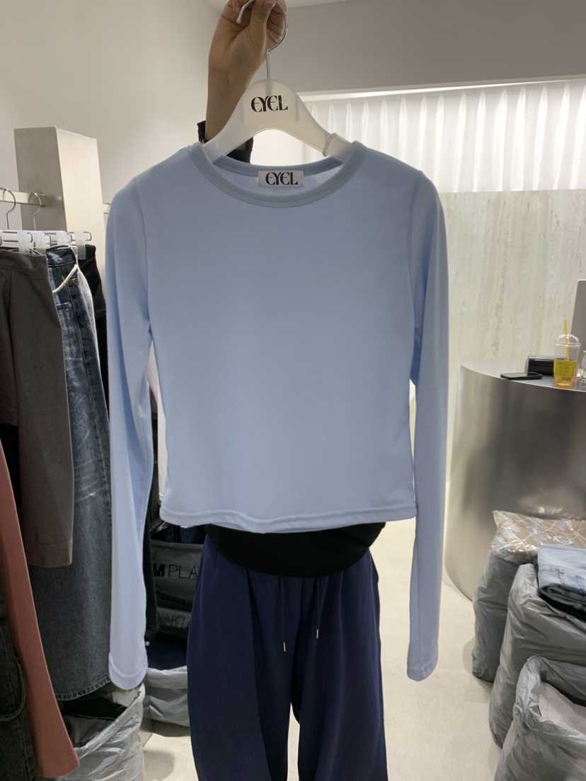 EYEL東大門直郵女士新款職業推薦人氣休閑26春夏時尚長袖T恤EYEL長袖T恤圖色2
