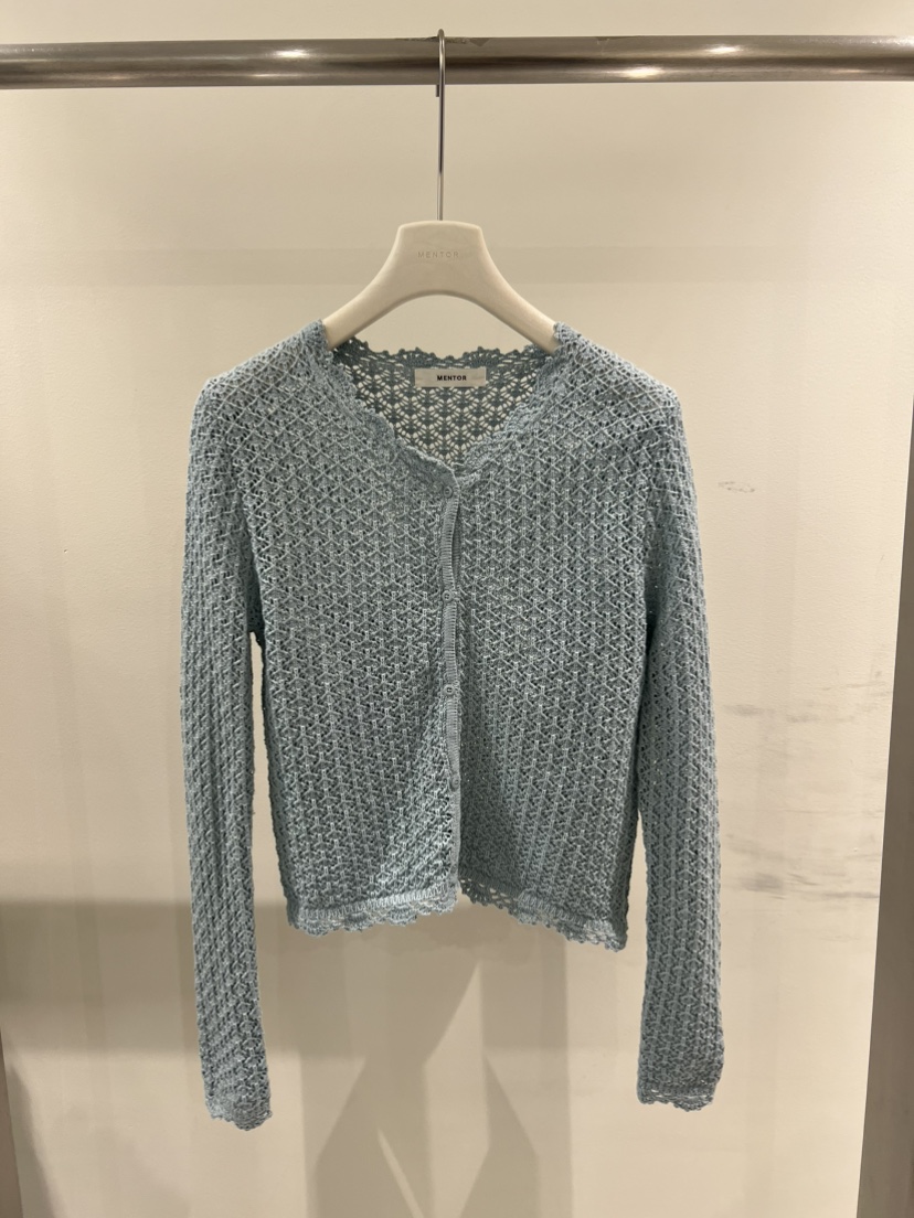 MENTOR韓國直郵女士新品真品熱賣時尚職業針織衫鉤針編織MENTOR針織衫圖色1