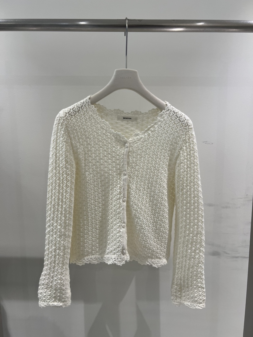 MENTOR韓國直郵女士新品真品熱賣時尚職業針織衫鉤針編織MENTOR針織衫圖色2