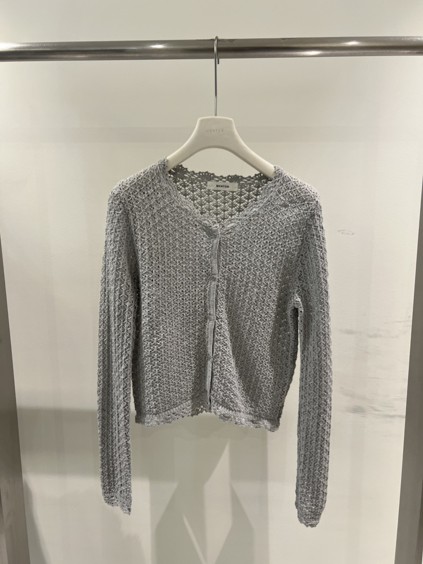 MENTOR韓國直郵女士新品真品熱賣時尚職業針織衫鉤針編織MENTOR針織衫圖色3