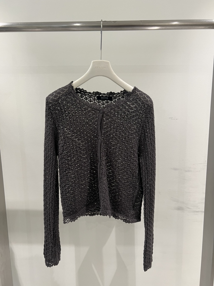 MENTOR韓國直郵女士新品真品熱賣時尚職業針織衫鉤針編織MENTOR針織衫圖色4