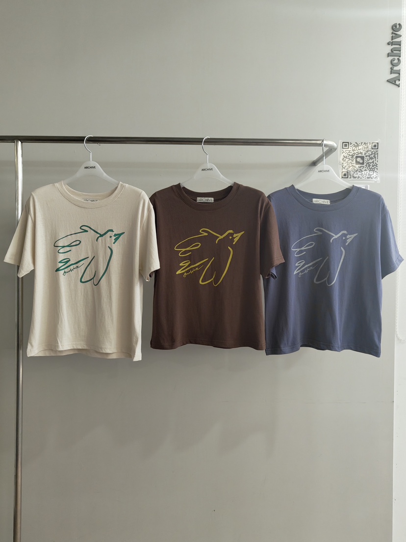 ARCHIVE-P韓國代購女裝新品26春夏休閑人氣熱賣真品推薦T恤ARCHIVE-PT恤
