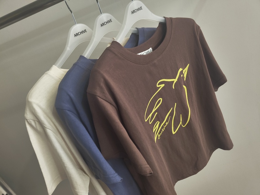 ARCHIVE-P韓國代購女裝新品26春夏休閑人氣熱賣真品推薦T恤ARCHIVE-PT恤