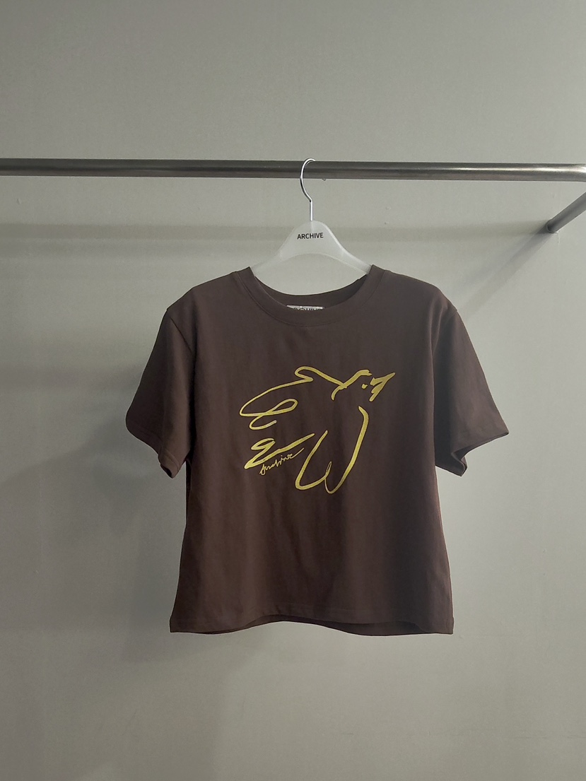 ARCHIVE-P韓國代購女裝新品26春夏休閑人氣熱賣真品推薦T恤ARCHIVE-PT恤圖色1