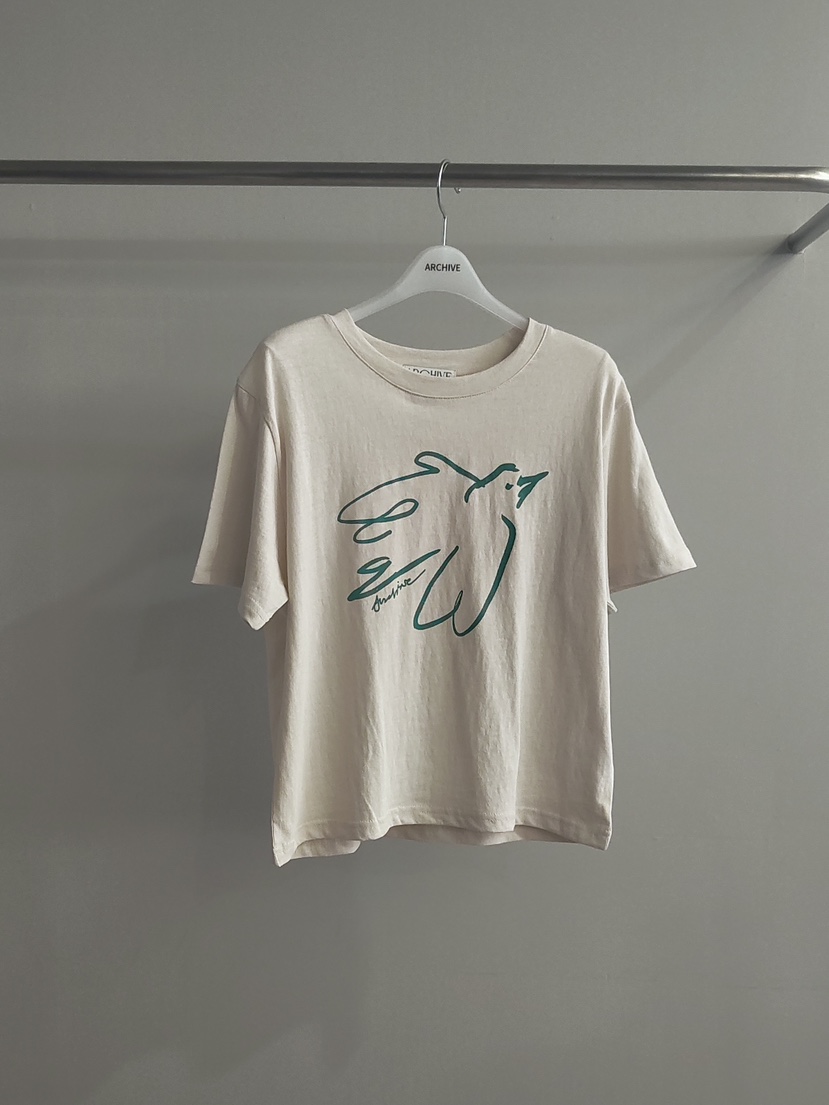 ARCHIVE-P韓國代購女裝新品26春夏休閑人氣熱賣真品推薦T恤ARCHIVE-PT恤圖色2