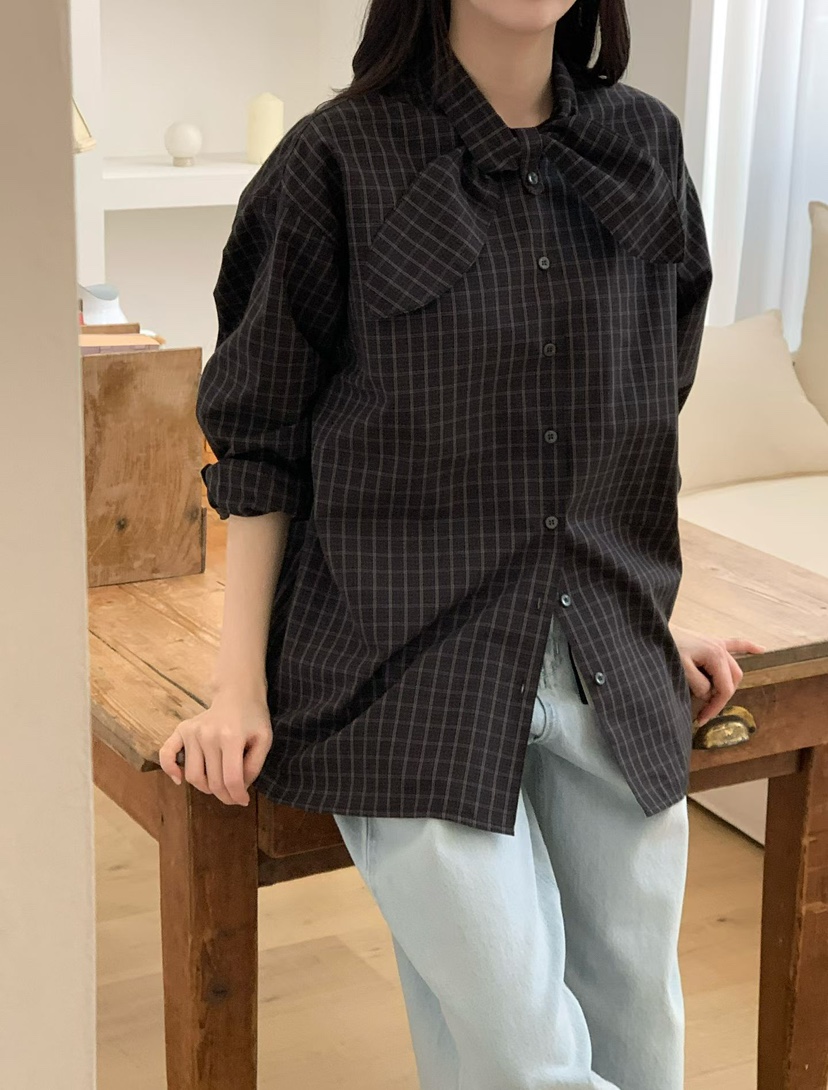 BINUS韓國直郵女裝新款人氣時尚休閑26春夏真品襯衫蕾絲衫BINUS襯衫/蕾絲衫圖色2