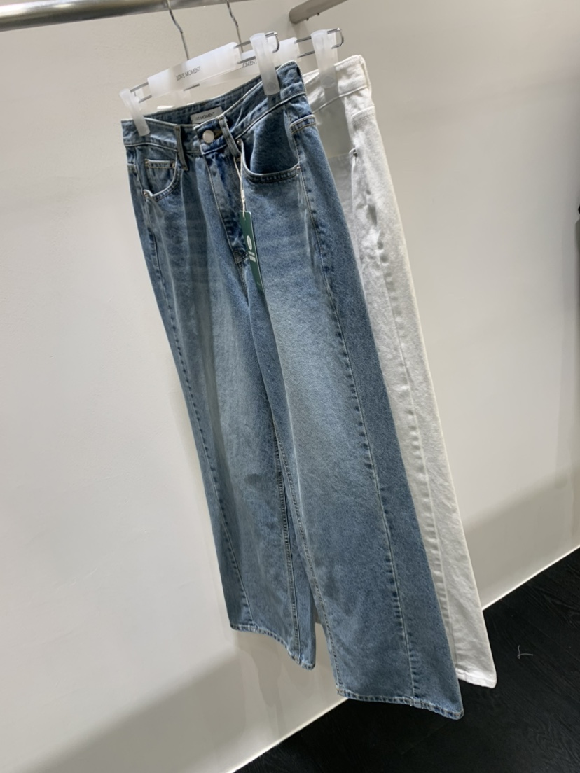 LOVE MOMENT韓國直郵女士新品推薦26春夏時尚熱賣牛仔褲LOVE MOMENT牛仔褲