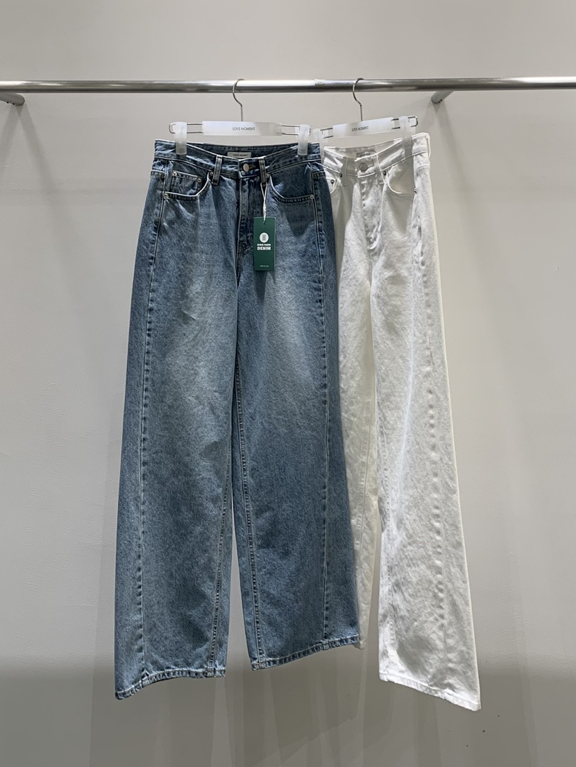 LOVE MOMENT韓國直郵女士新品推薦26春夏時尚熱賣牛仔褲LOVE MOMENT牛仔褲
