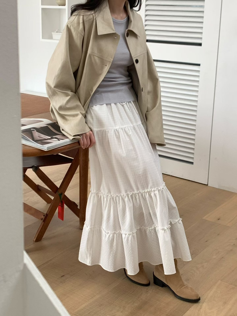 BINUS東大門實拍女裝新款推薦時尚職業休閑26春夏人氣長裙BINUS長裙